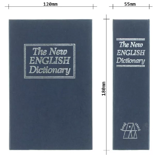 Rottner értéktároló kazetta Book Case (T06196, kulcsos, kék)