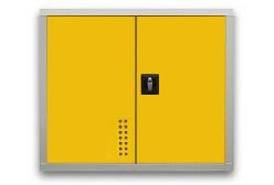 Strauss Metal VT-3 MINI (SM080400, kulcsos zár, világos szürke, sárga ajtó)